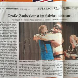 Presseartikel Saarbrücker Zeitung - Zaubershow