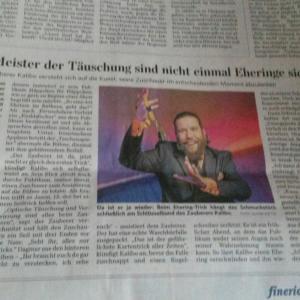 Presseartikel Saarbrücker Zeitung - Comedy-Magic