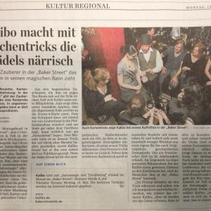 Presseartikel Saarbrücker Zeitung - Zauberei mit Kalibo