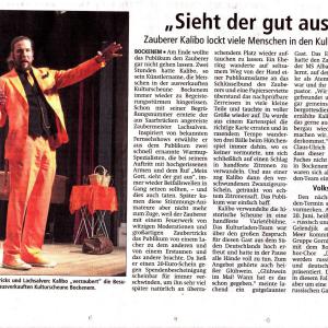 Presseartikel Celler Zeitung - Comedy-Zauberei